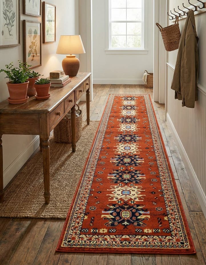 3' x 16' 5 Heris Runner Rug