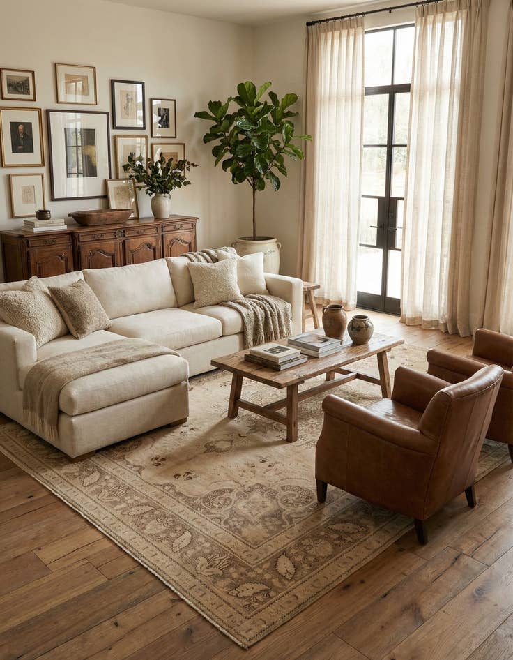 Detail image of 8' 6 x 11' 9  Hand Knotted Ultra Vintage Persian Wool Rug