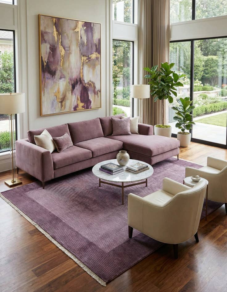 Detail image of 7' 11 x 11' 3  Hand Knotted Darya Wool Rug