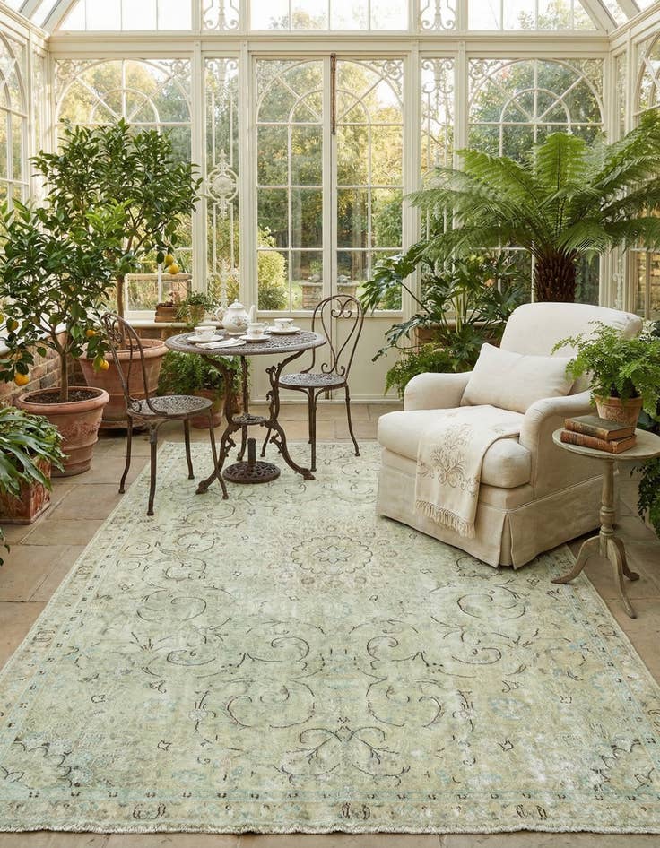 Detail image of 6' 9 x 10' Vintage Royal Rug