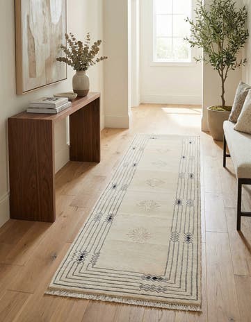 2' 7 x 10' 2 Hand Knotted Darya Wool Runner Rug