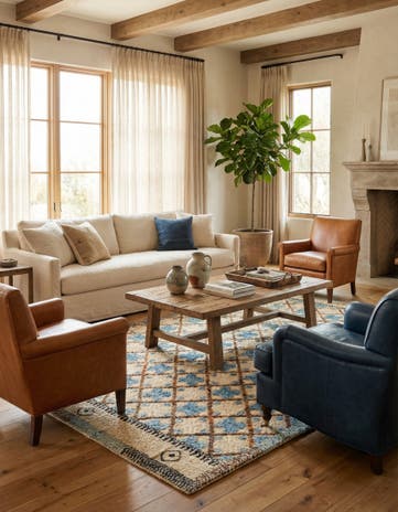 8' 7 x 12' 5 Hand Knotted Darya Wool Rug