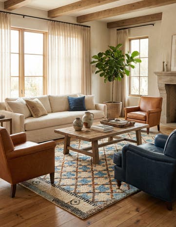 8' 7 x 12' 5 Hand Knotted Darya Wool Rug