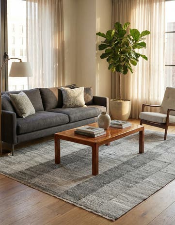 5' 10 x 7' 7 Hand Woven Kilim Modern Wool Rug