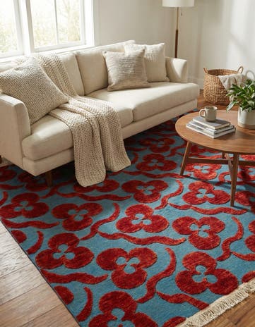 4' 2 x 6' 4 Hand Knotted Darya Wool Rug