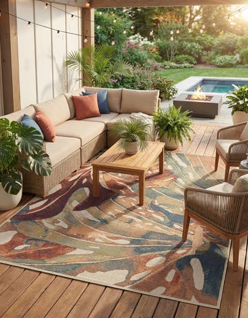 10' x 14' Easy-Clean Baja Indoor / Outdoor Rug