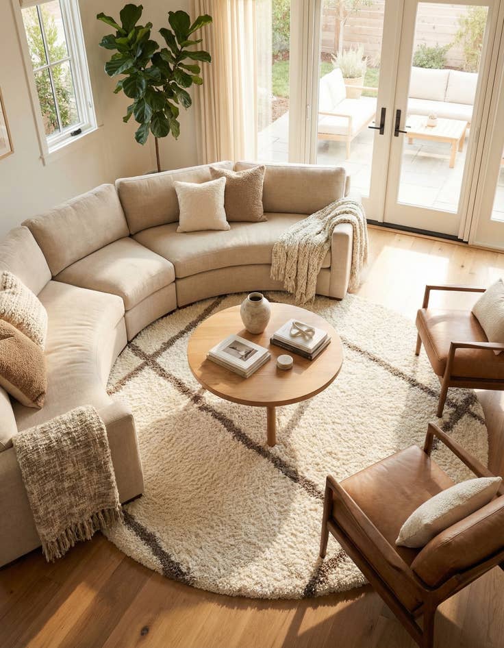 Detail image of 10' x 10' Infinity Shag Round Rug