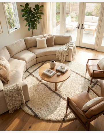 10' x 10' Infinity Shag Round Rug