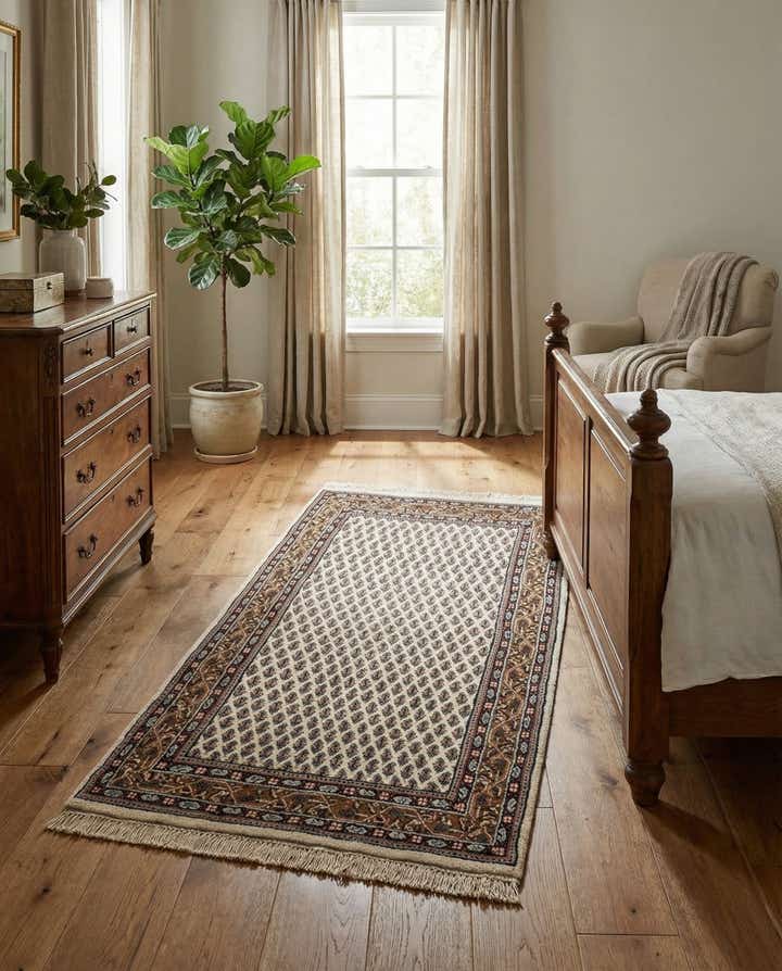 2' 8 x 5' 2 Hand Knotted Mir Wool Rug
