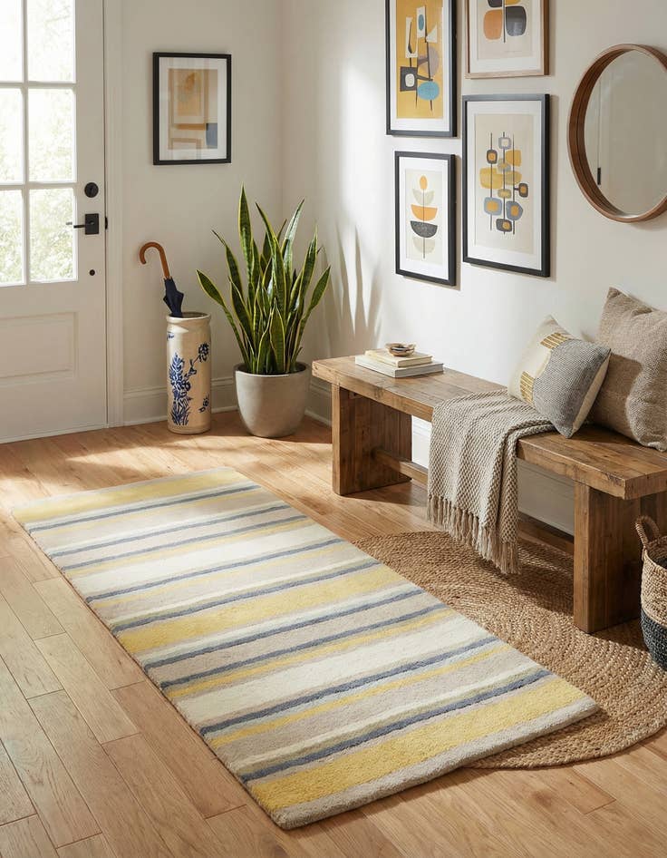 Detail image of  2' 8 x 5' Luna Wool Rug