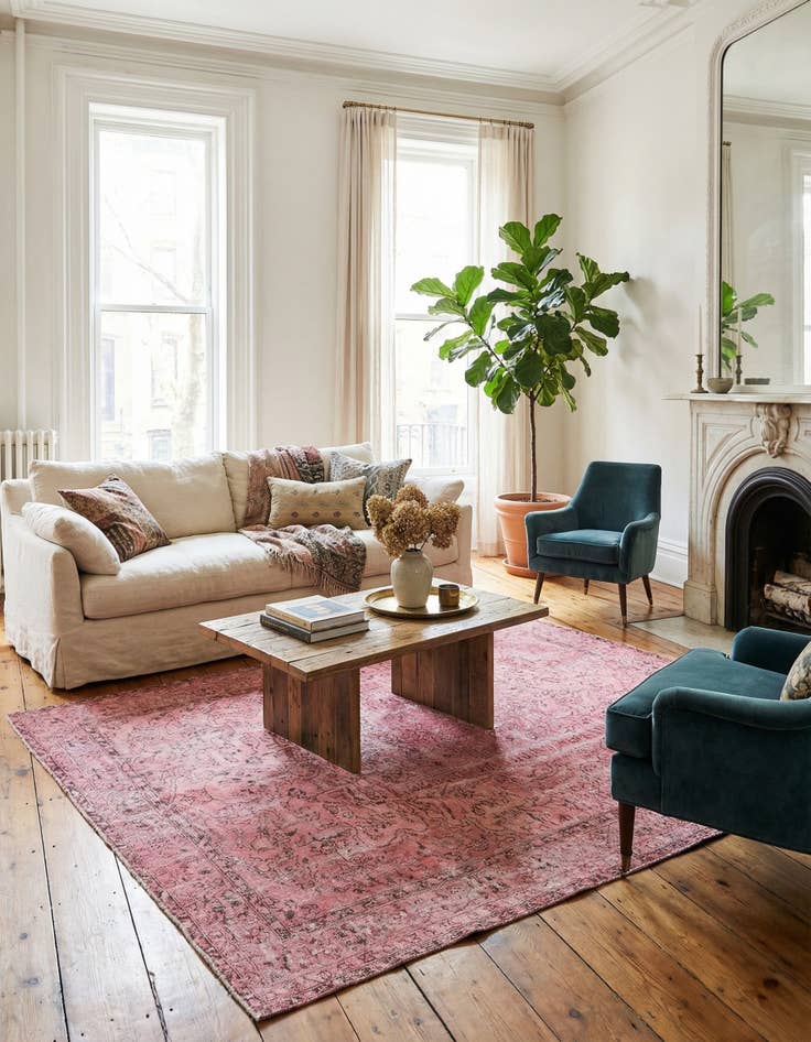 Detail image of 5' 10 x 9' 5 Ultra Vintage Wool Rug