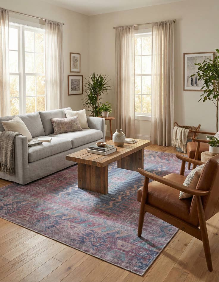 Detail image of  9' 2 x 12'  Washable Sisu Rug