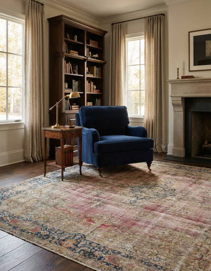 Detail image of 9' 3 x 12' 9 Vintage Wool Rug