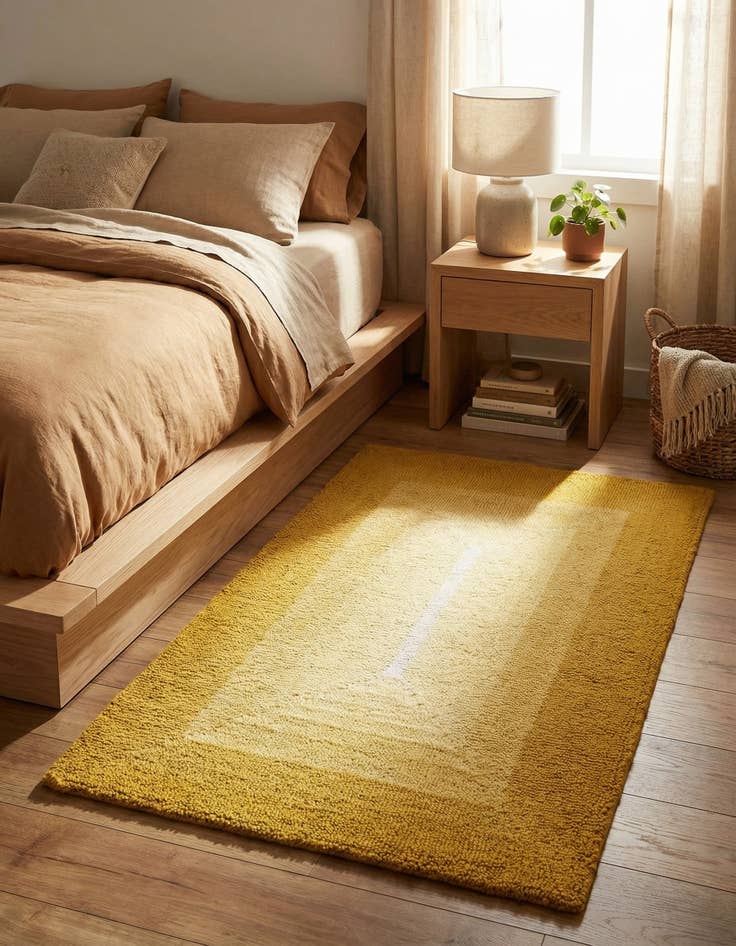 Detail image of  2' x 3' 1 Ombre Wool Rug