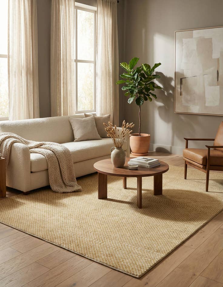 Detail image of 5' 5 x 7' 10  Hand Knotted Modern Ziegler Rug