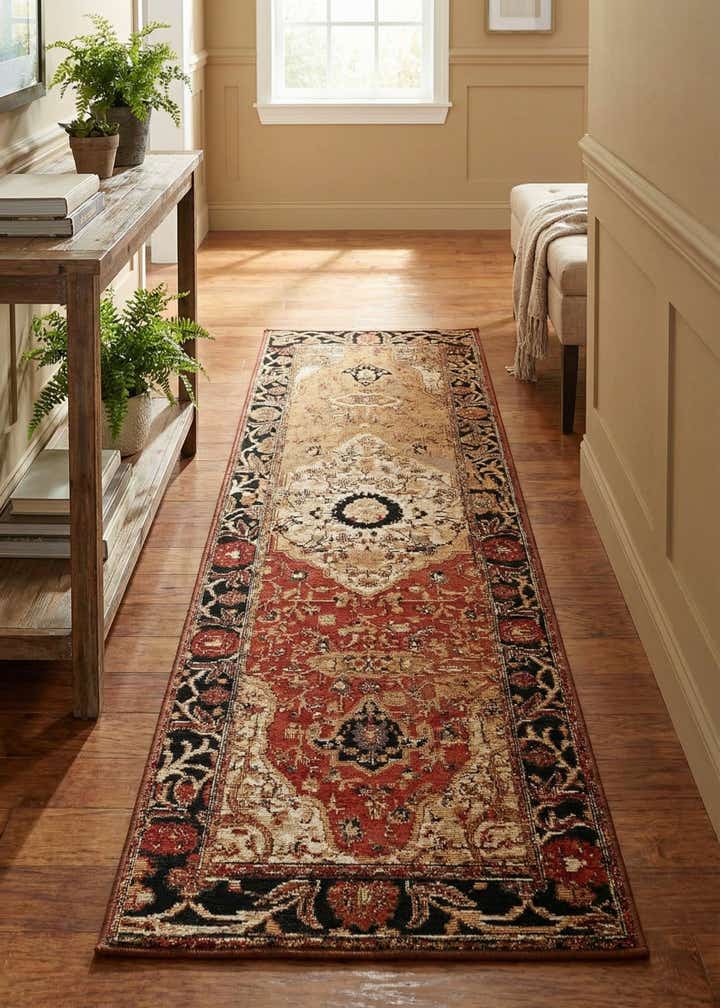 2' x 6' Easy-Clean Traditional Indoor / Outdoor Runner Rug