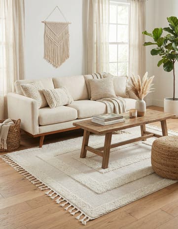 Ivory Boho Rug