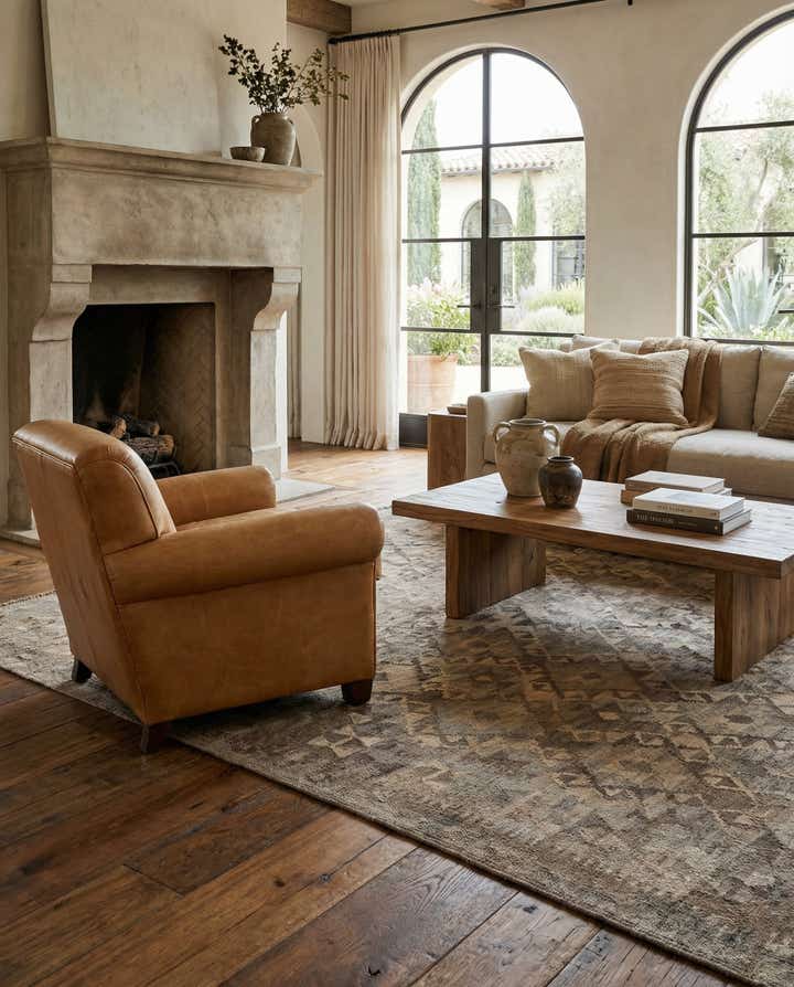 5' x 6' 8 Hand Woven Kilim Maymana Wool Rug