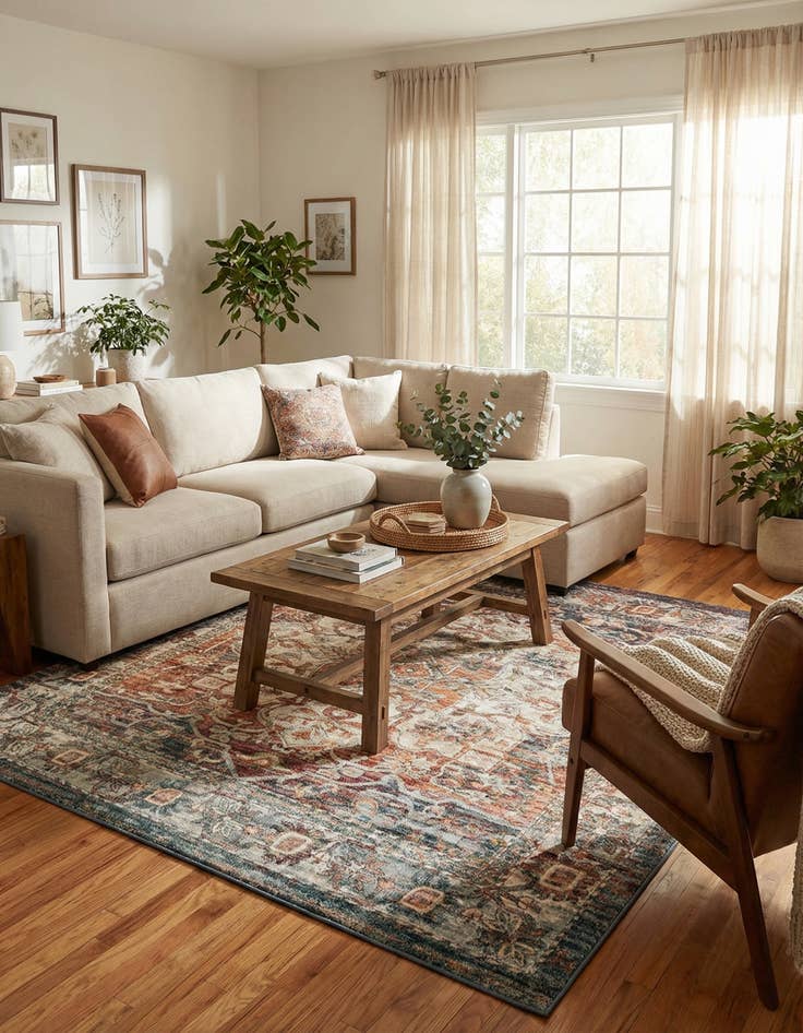 Detail image of  10' x 10' Isabella Square Rug