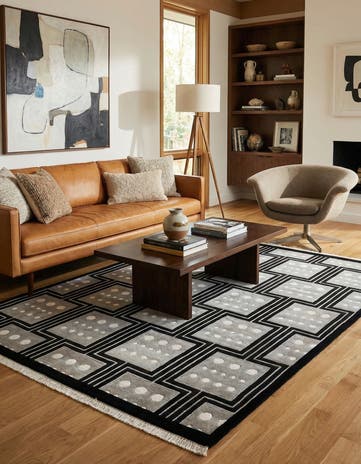 5' 7 x 7' 10 Hand Knotted Darya Wool Rug