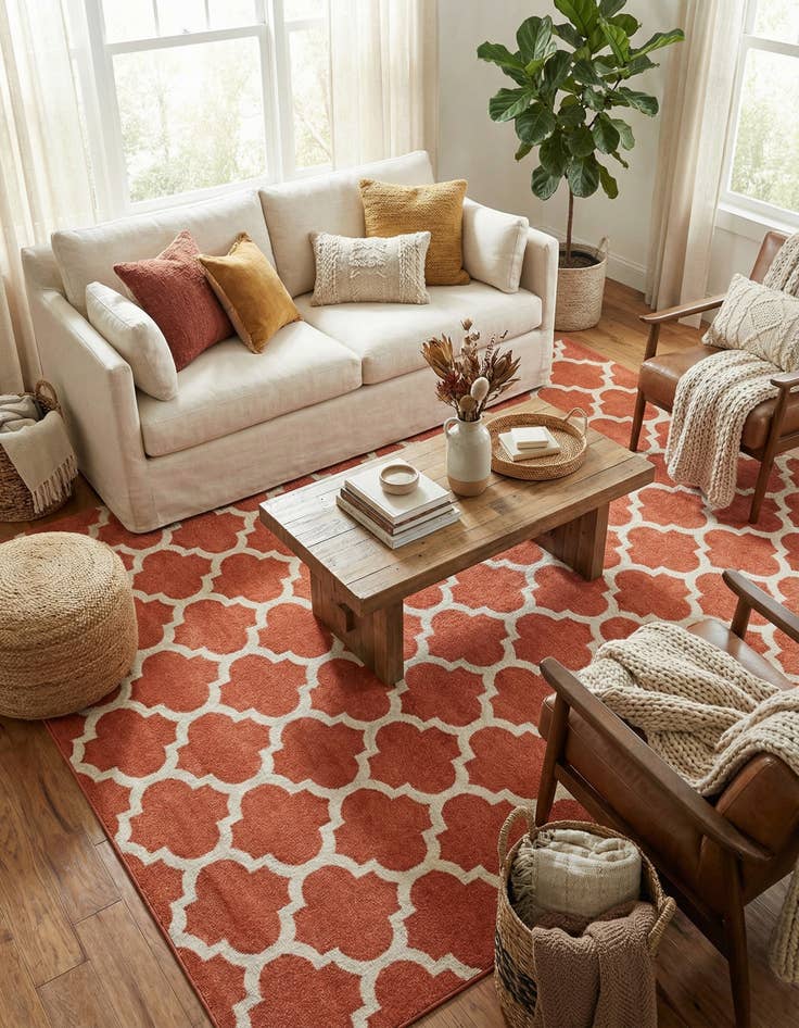 Detail image of  8' x 10' Lattice Rug