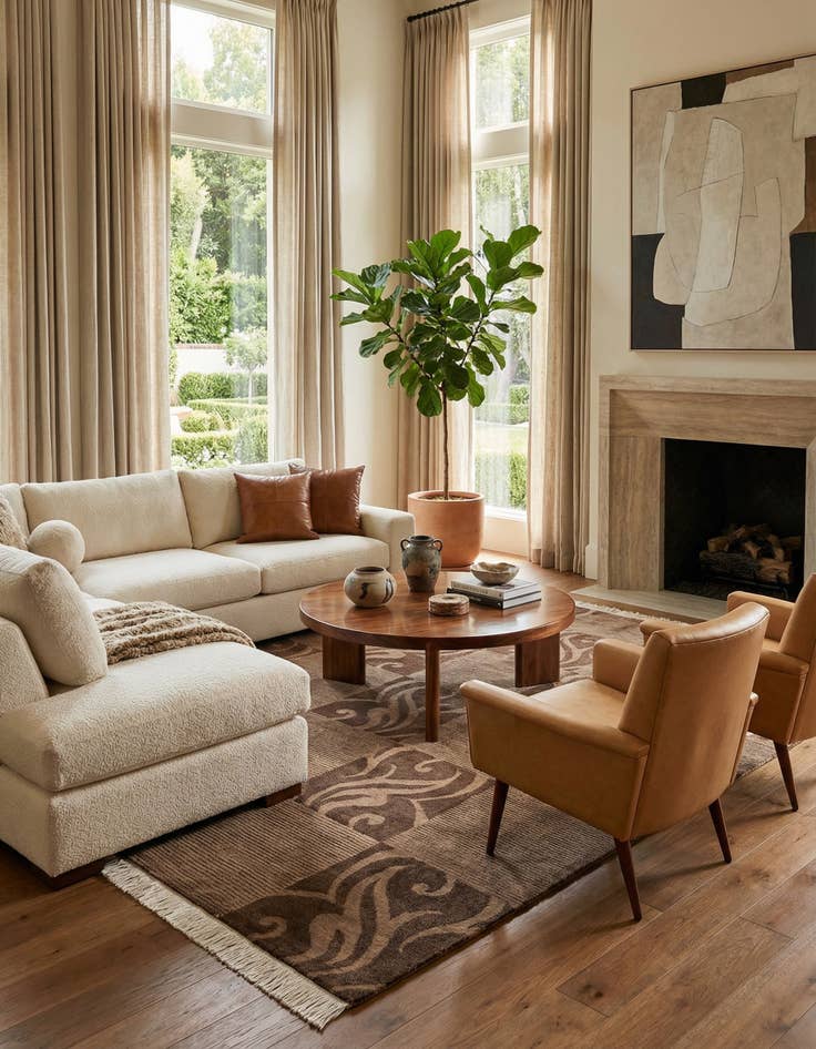 Detail image of  5' 8 x 8' Darya Rug