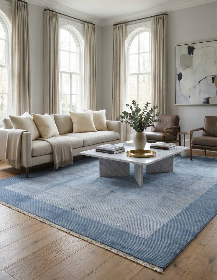 Detail image of 8' 1 x 11' 4  Hand Knotted Darya Wool Rug