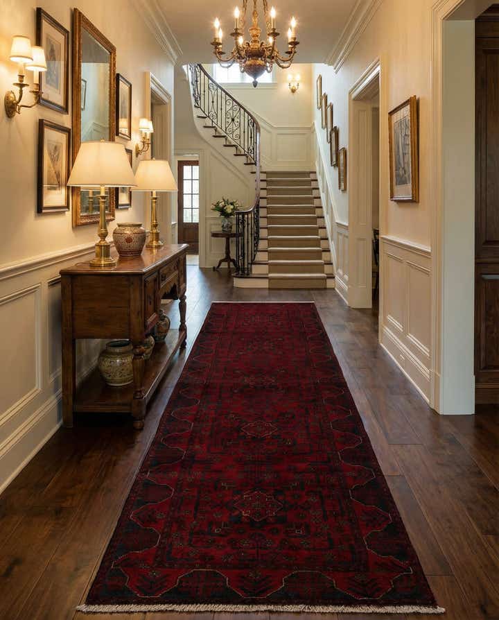 2' 10 x 9' 7 Hand Knotted Khal Mohammadi Wool Runner Rug