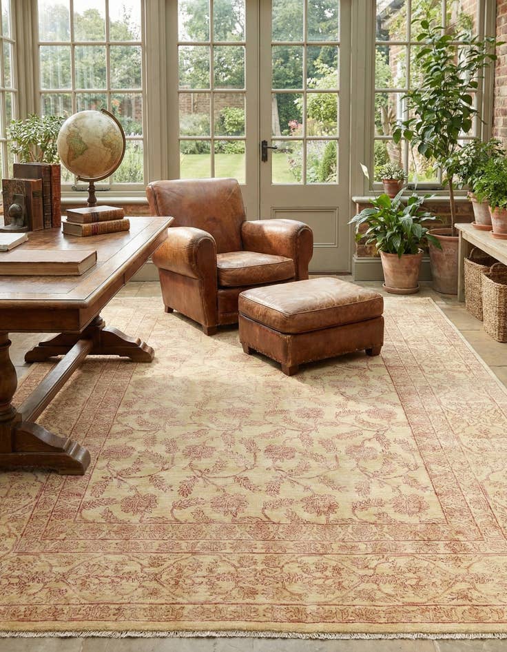 Detail image of 6' 10 x 9' 7  Hand Knotted Ariana Ziegler Oriental Rug