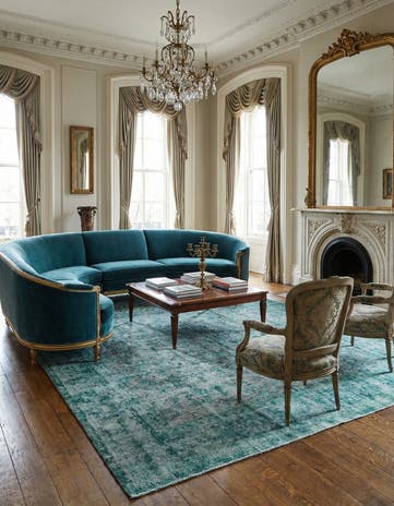 9' 8 x 12' 6 Vintage Royal Wool Rug