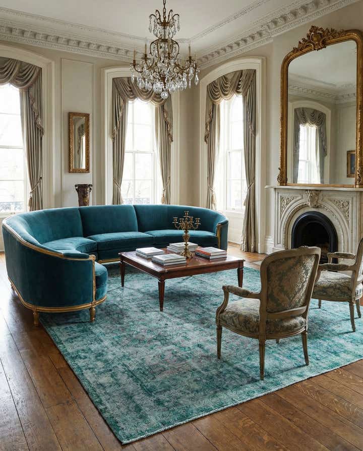 9' 8 x 12' 6 Vintage Royal Wool Rug