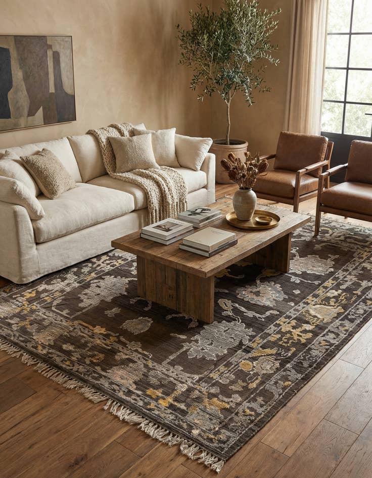 Detail image of 8' x 10' 3  Hand Knotted Moroccan Wool Rug