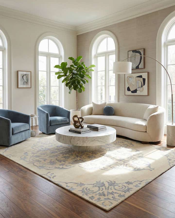 8' 10 x 12' 10 Hand Knotted Darya Rug