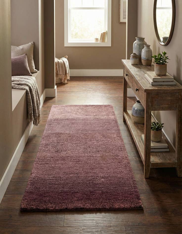 Detail image of  2' 4 x 4' 7  Hand Knotted Kashkuli Gabbeh Wool Runner Rug