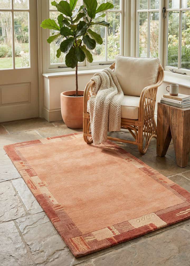 2' 5 x 4' 7 Hand Knotted Nepal Wool Rug