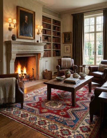 6' x 8' 9 Hand Knotted Kazak Rug