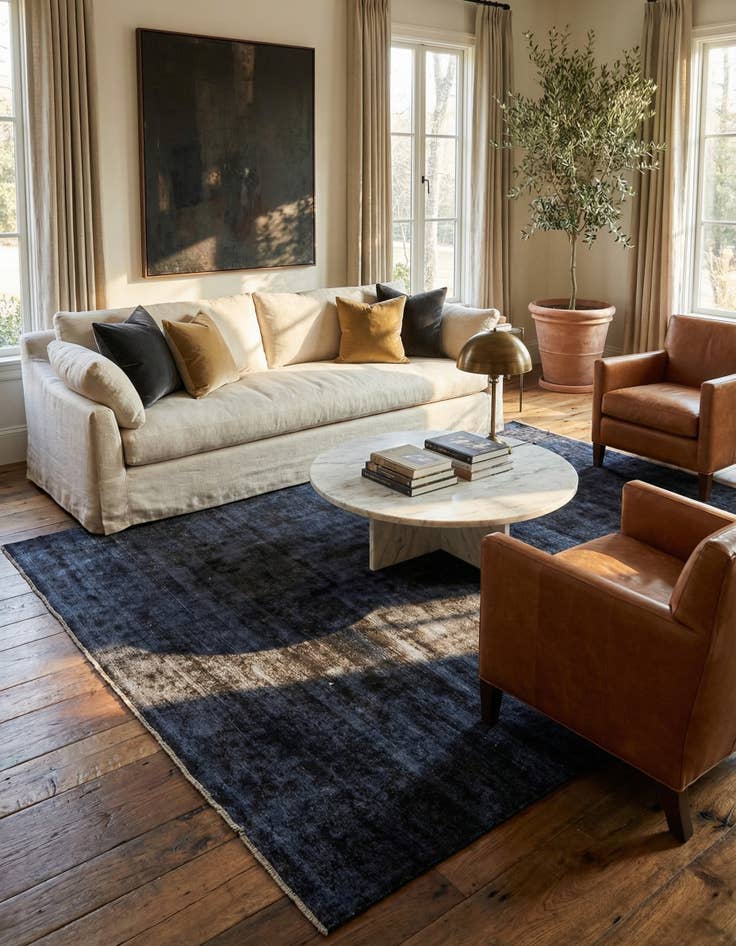 Detail image of 9' 5 x 12' 5  Hand Knotted Ultra Vintage Persian Wool Rug