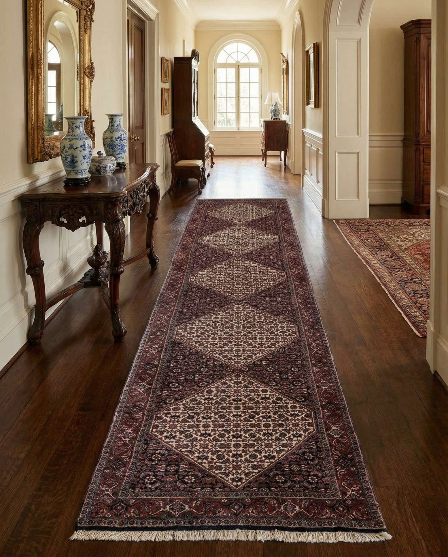 85cm x 415cm Bidjar Wool Runner Rug