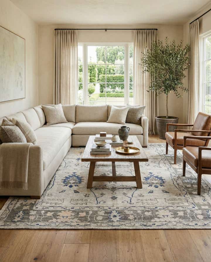 8' 4 x 10' 6 Hand Knotted Moroccan Wool Rug