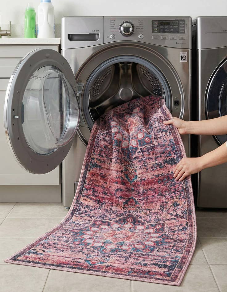 Detail image of 2' x 13'  Washable Renaissance Runner Rug