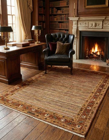 4' 2 x 5' 7 Hand Knotted Ariana Ziegler Wool Rug