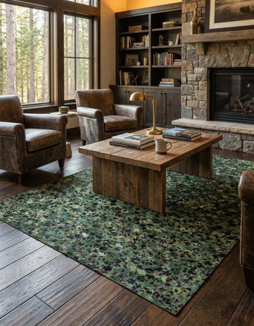 5' 1 x 8' Cowhide Stocks Rug