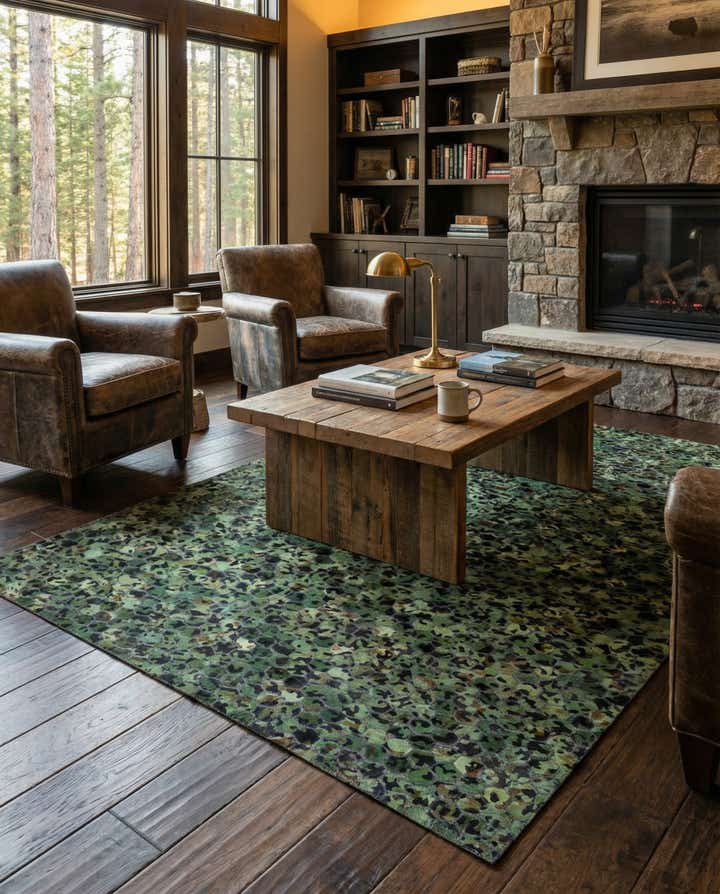 5' 1 x 8' Cowhide Stocks Rug