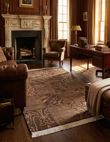 5' 9 x 8' Hand Knotted Darya Wool Rug