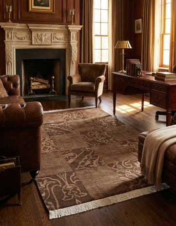 5' 9 x 8' Hand Knotted Darya Wool Rug