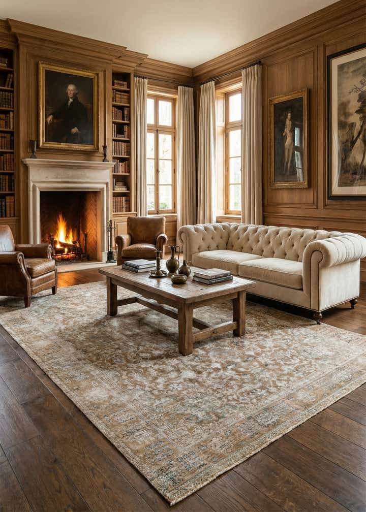 9' 7 x 12' 7 Hand Knotted Ultra Vintage Persian Wool Rug