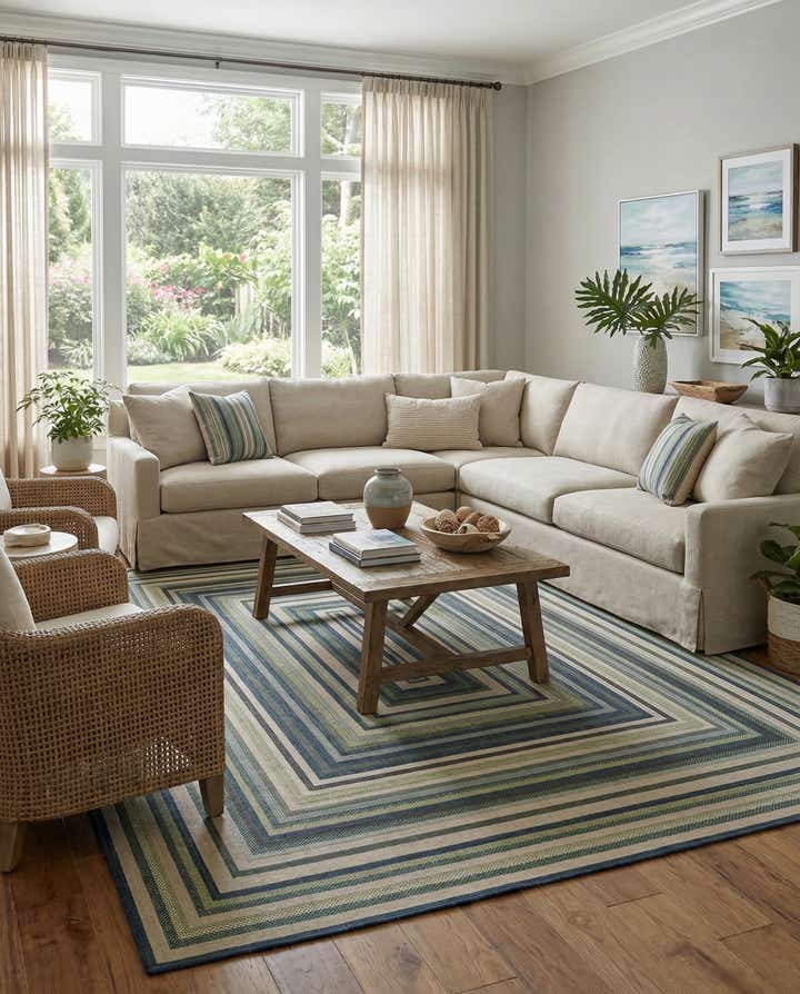 12' x 16' Easy-Clean Baja Indoor / Outdoor Rug