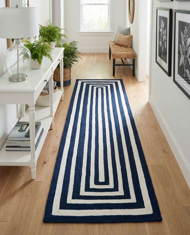 2' 7 x 10' Easy-Clean Eco Verse Washable Indoor / Outdoor Runner Rug