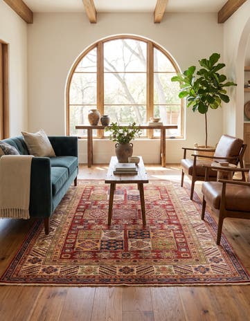 5' 8 x 7' 7 Hand Knotted Kazak Oriental Rug