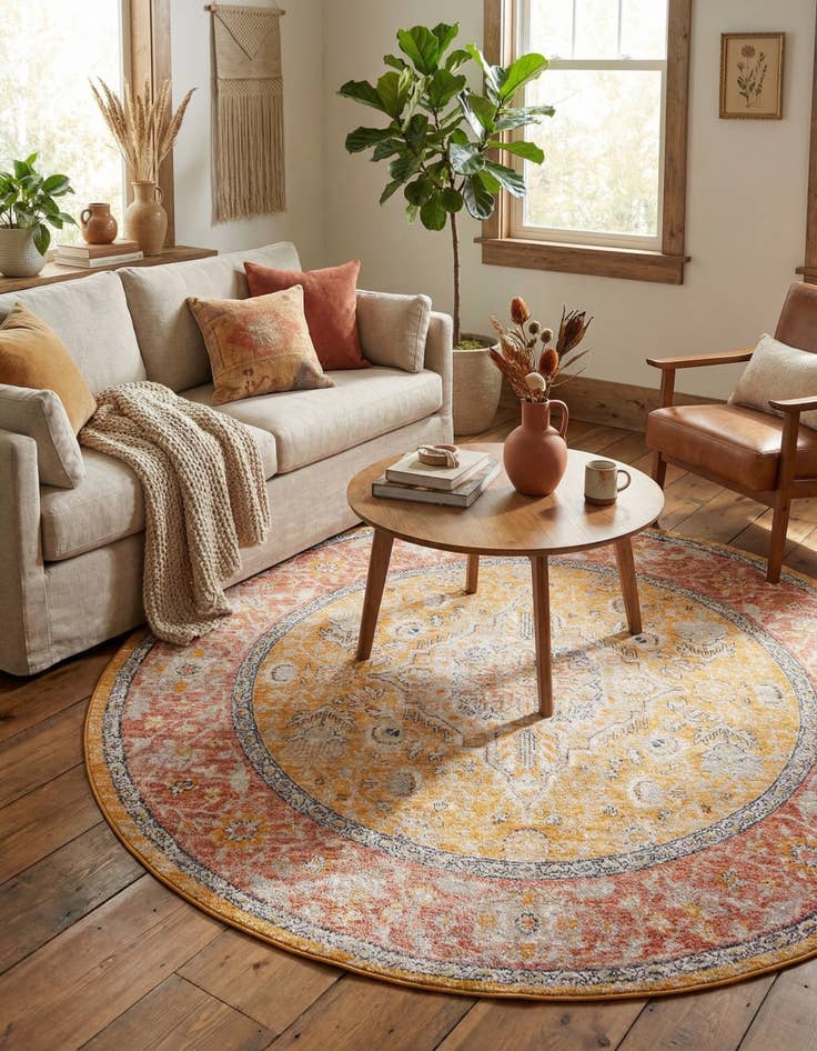 Detail image of 7' x 7' Lola Round Rug